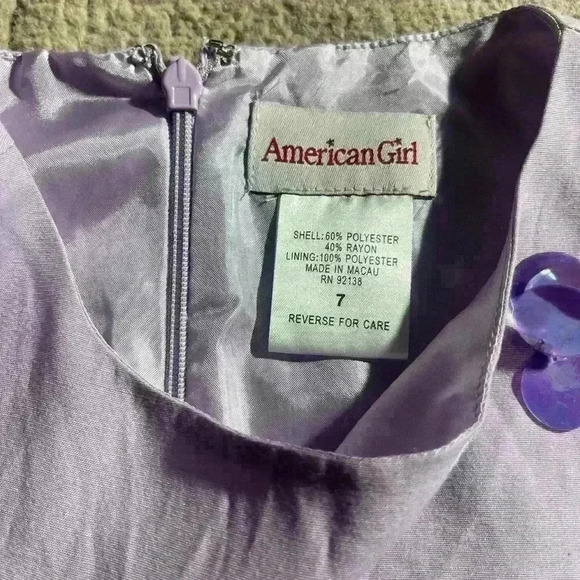 American Girl Lilac Birthday Party Dress - Picture 2 of 3